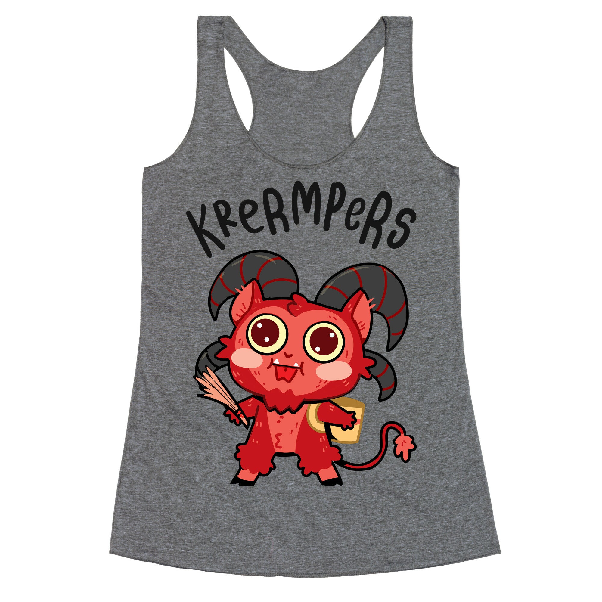 Krermpers Derpy Krampus Racerback Tank